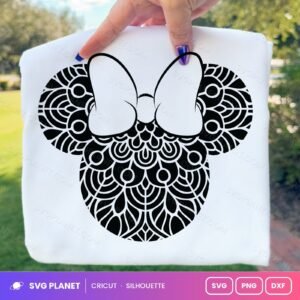Minnie Mandala Free SVG PNG DXF