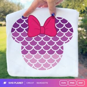 Minnie Mermaid Free SVG PNG DXF