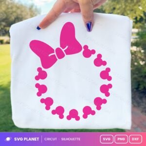 Minnie Monogram Free SVG PNG DXF