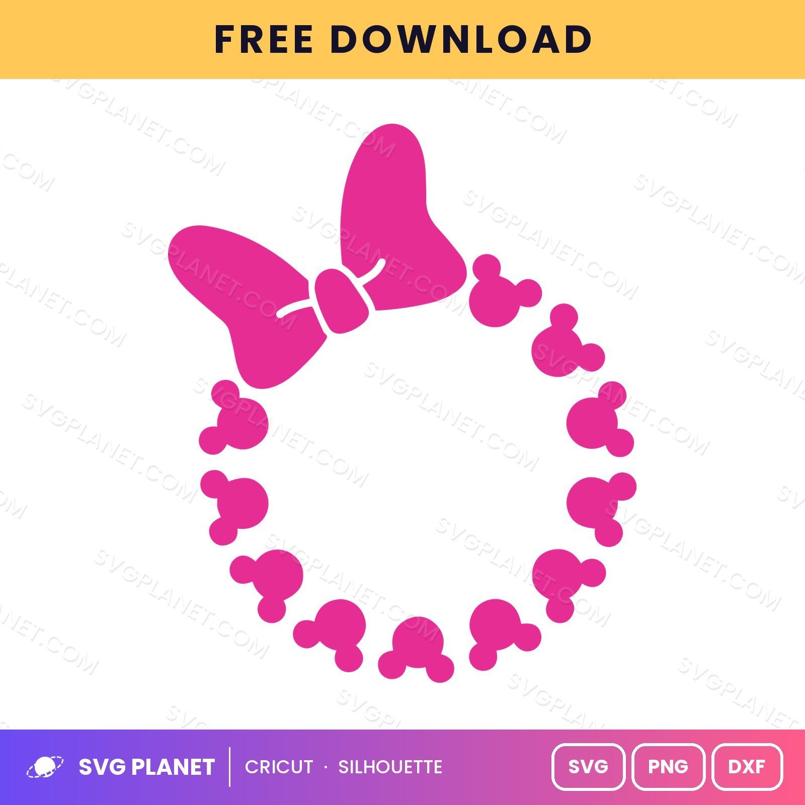 Minnie Monogram Free SVG PNG DXF - Image 2
