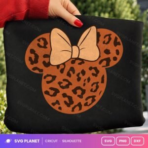 Minnie Mouse Cheetah Free SVG PNG DXF