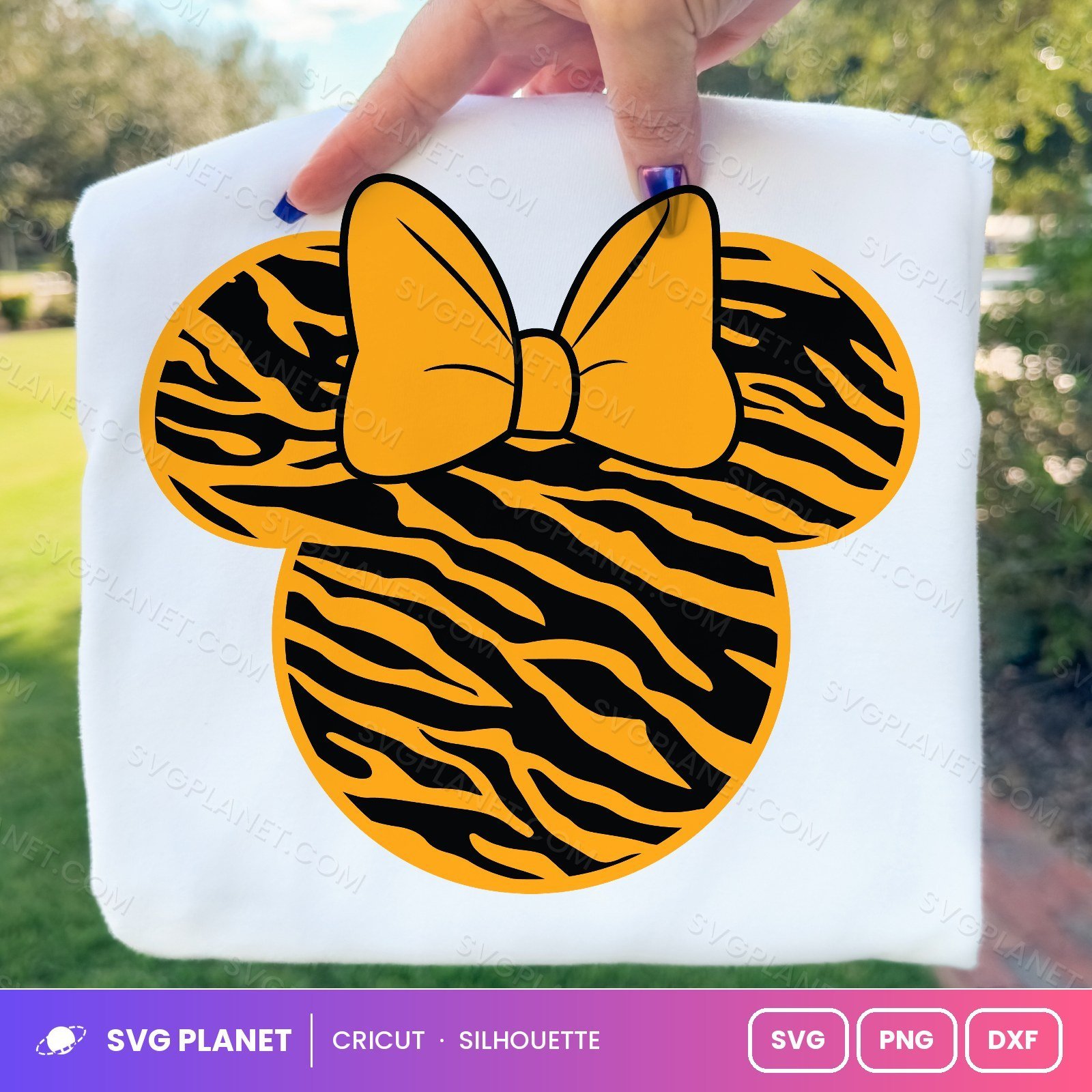 Minnie Mouse Tiger Free SVG PNG DXF
