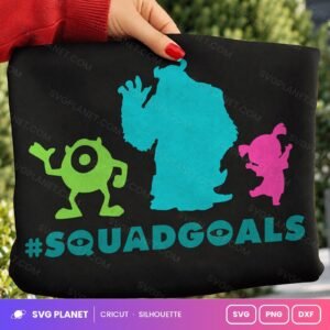 Monsters Inc Squadgoals Free SVG PNG DXF