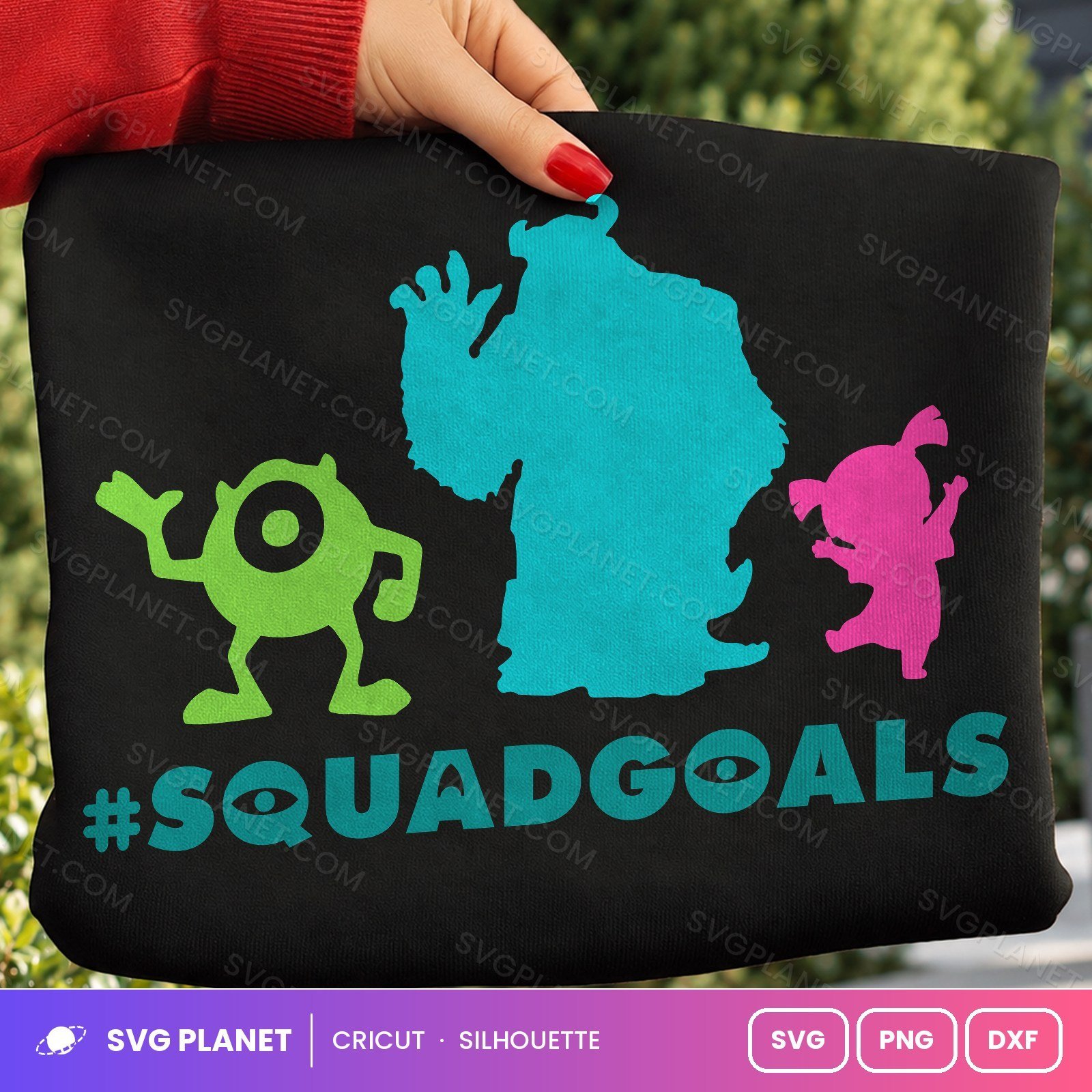 Monsters Inc Squadgoals Free SVG PNG DXF