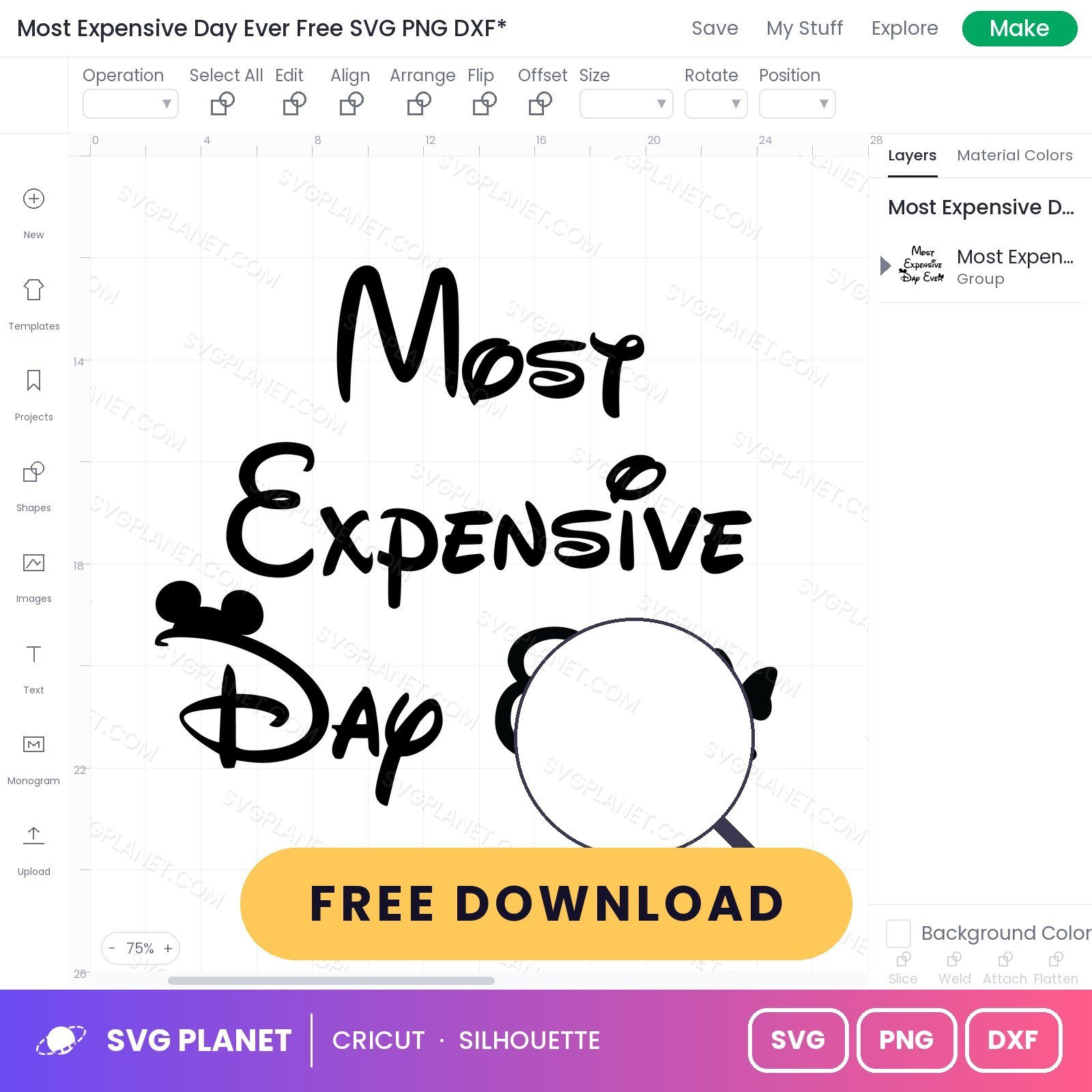 Most Expensive Day Ever Free SVG PNG DXF - Image 3