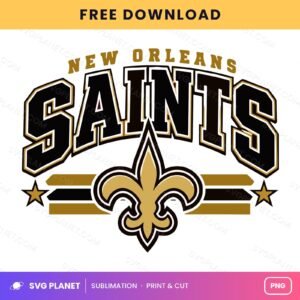 New Orleans Saints Football Logo Sublimation Free PNG