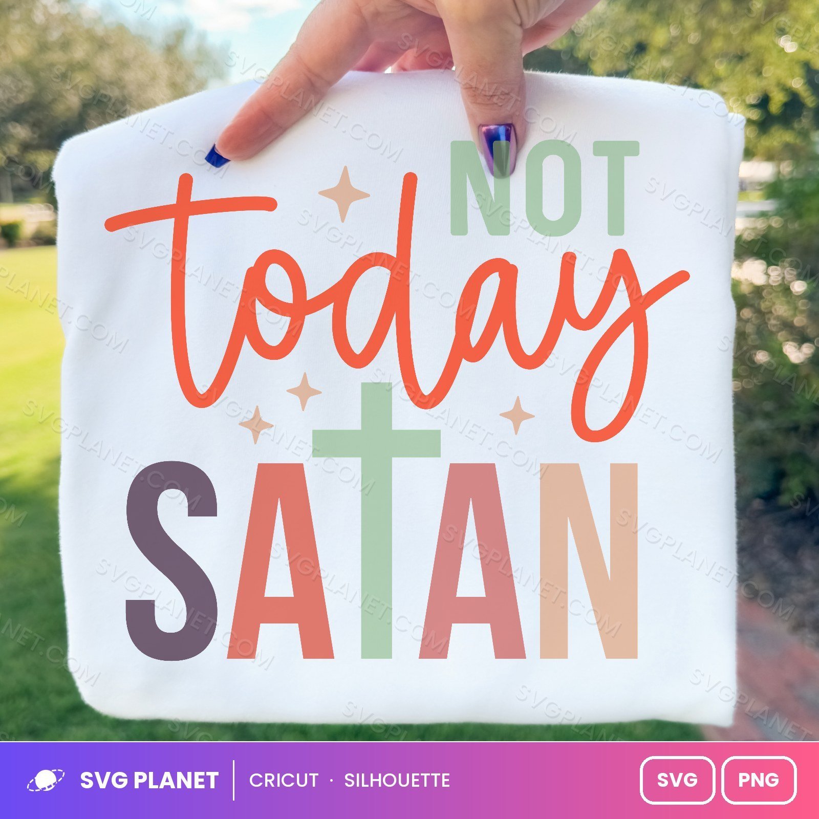 Not Today Satan SVG - Image 3