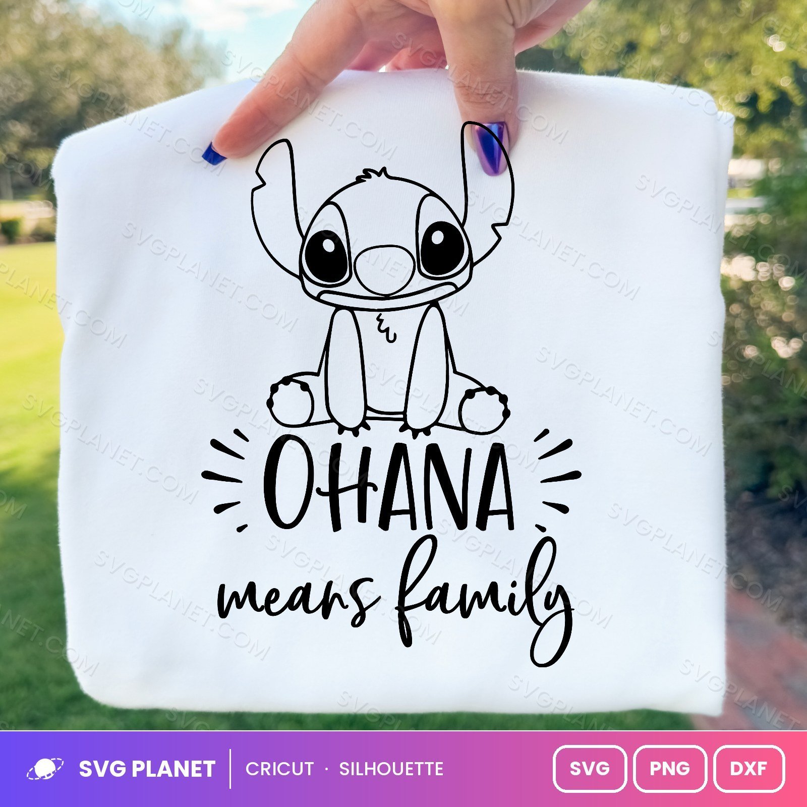 Ohana Means Family 3 Free SVG PNG DXF