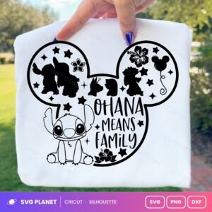 Ohana Means Family Free SVG PNG DXF