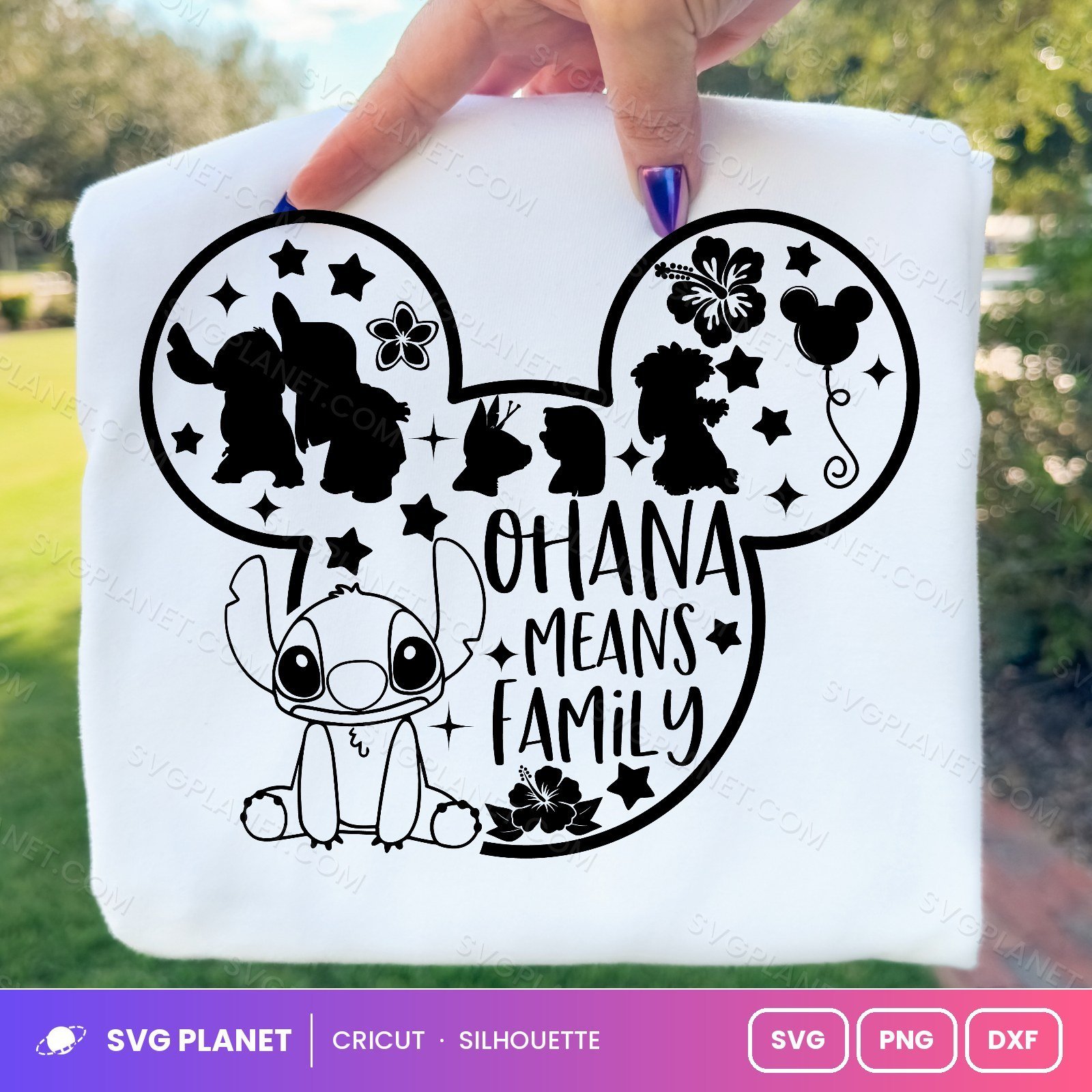 Ohana Means Family Free SVG PNG DXF
