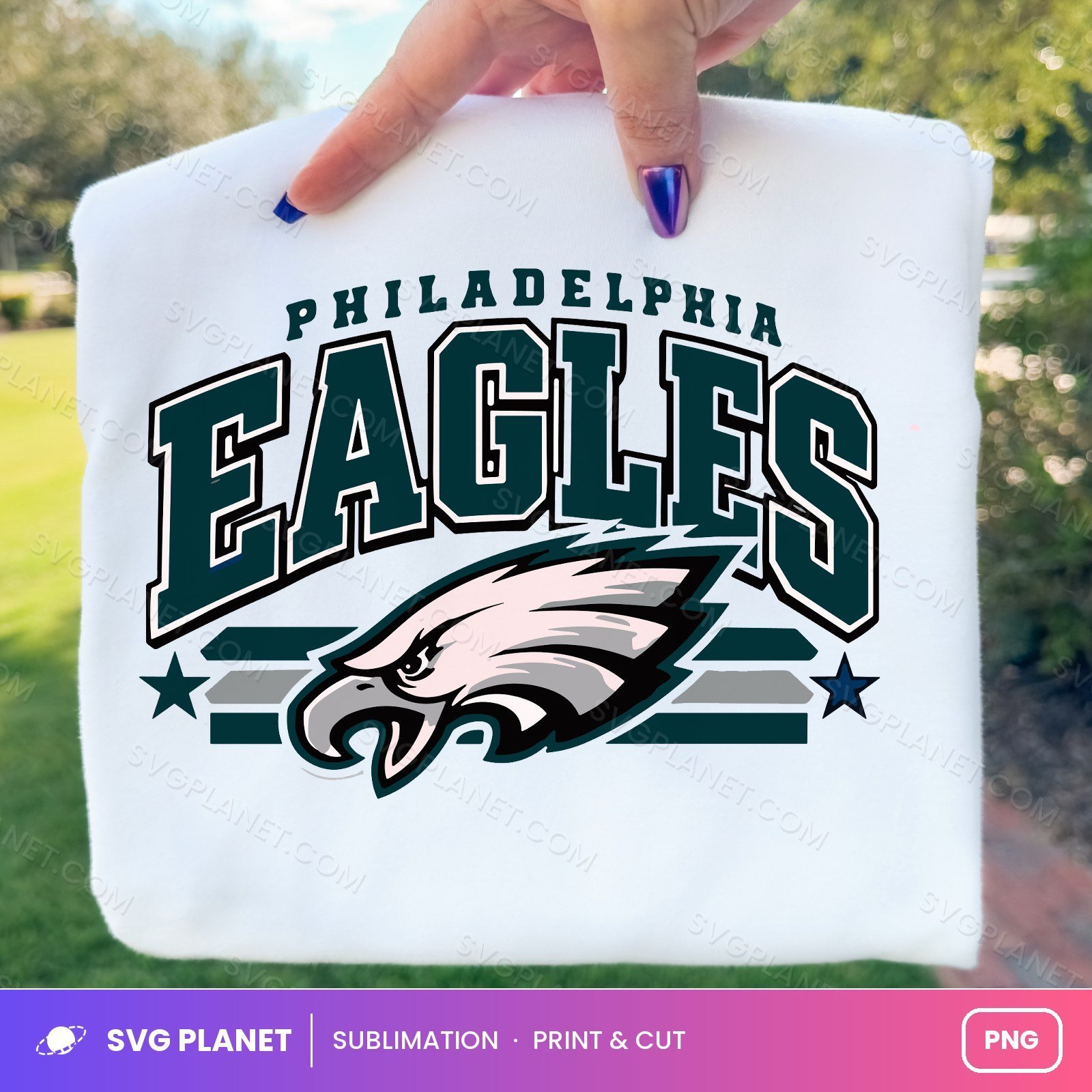 Philadelphia Eagle Football Logo Sublimation Free PNG - Image 2