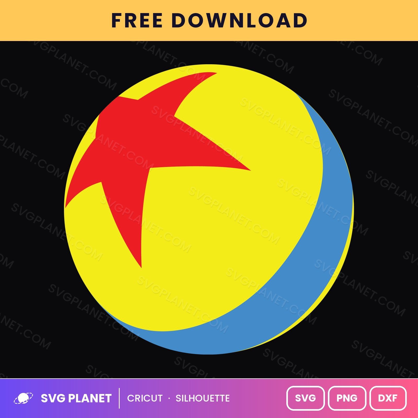 Pixar Ball Free SVG PNG DXF - Image 2