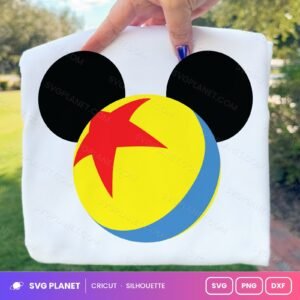 Pixar Luxo Balls With Mickey Ears Free SVG PNG DXF