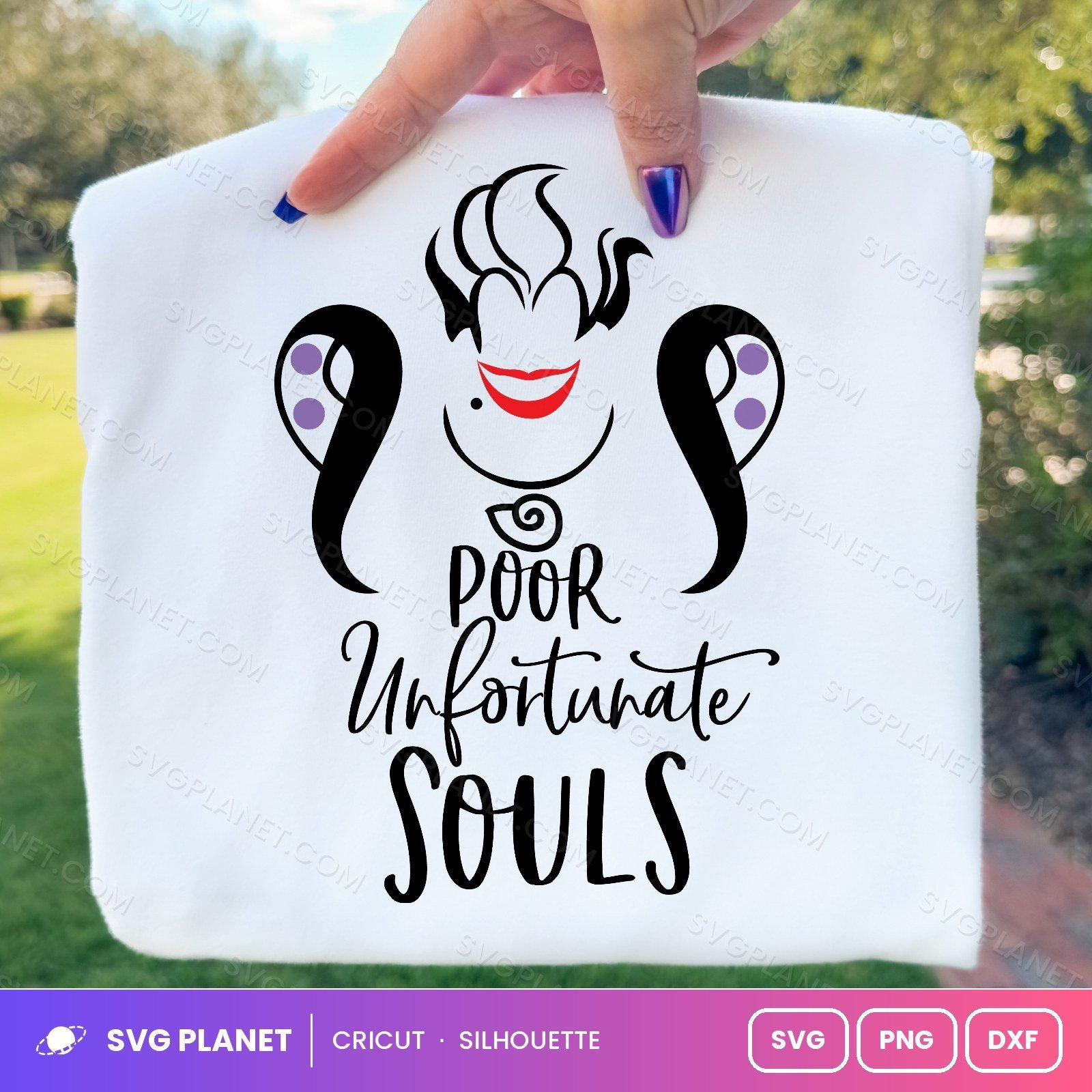 Poor Unfortunate Souls Free SVG PNG DXF