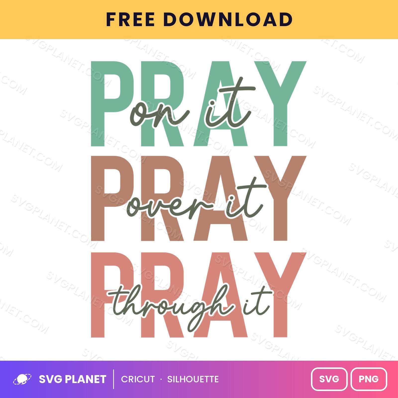 Pray On It SVG