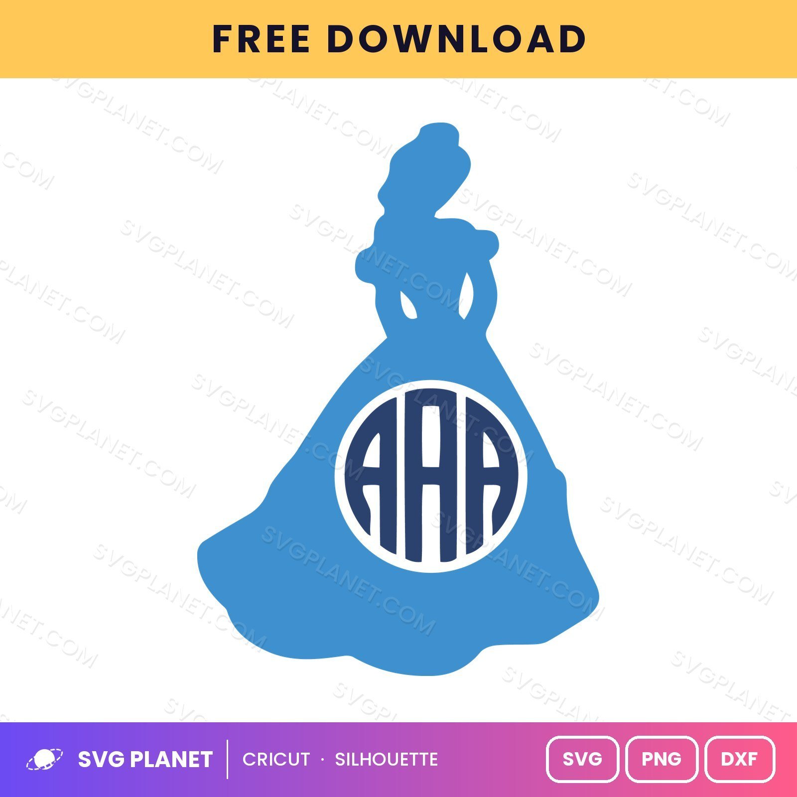 Princess Free SVG PNG DXF - Image 2