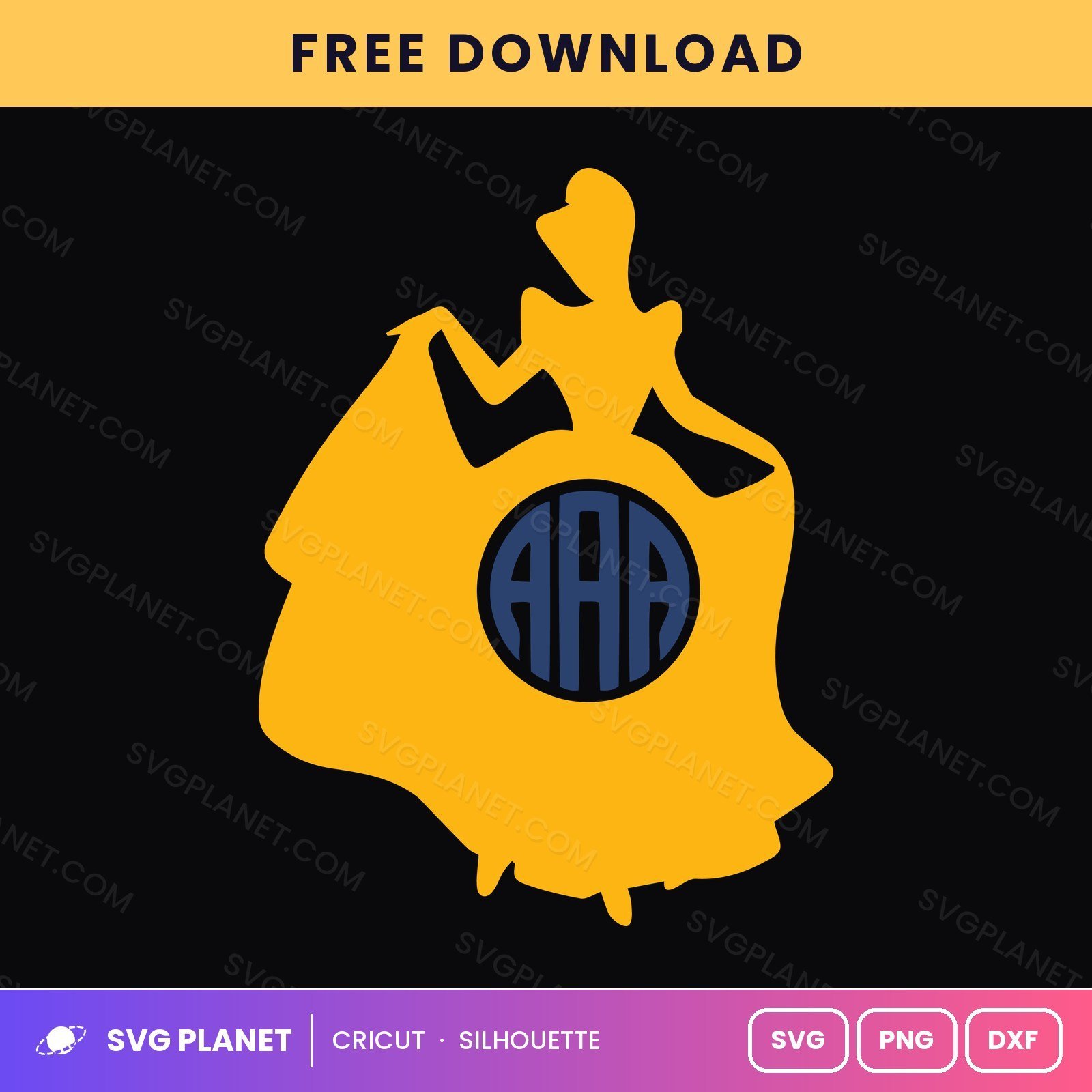 Princess Free SVG PNG DXF - Image 2