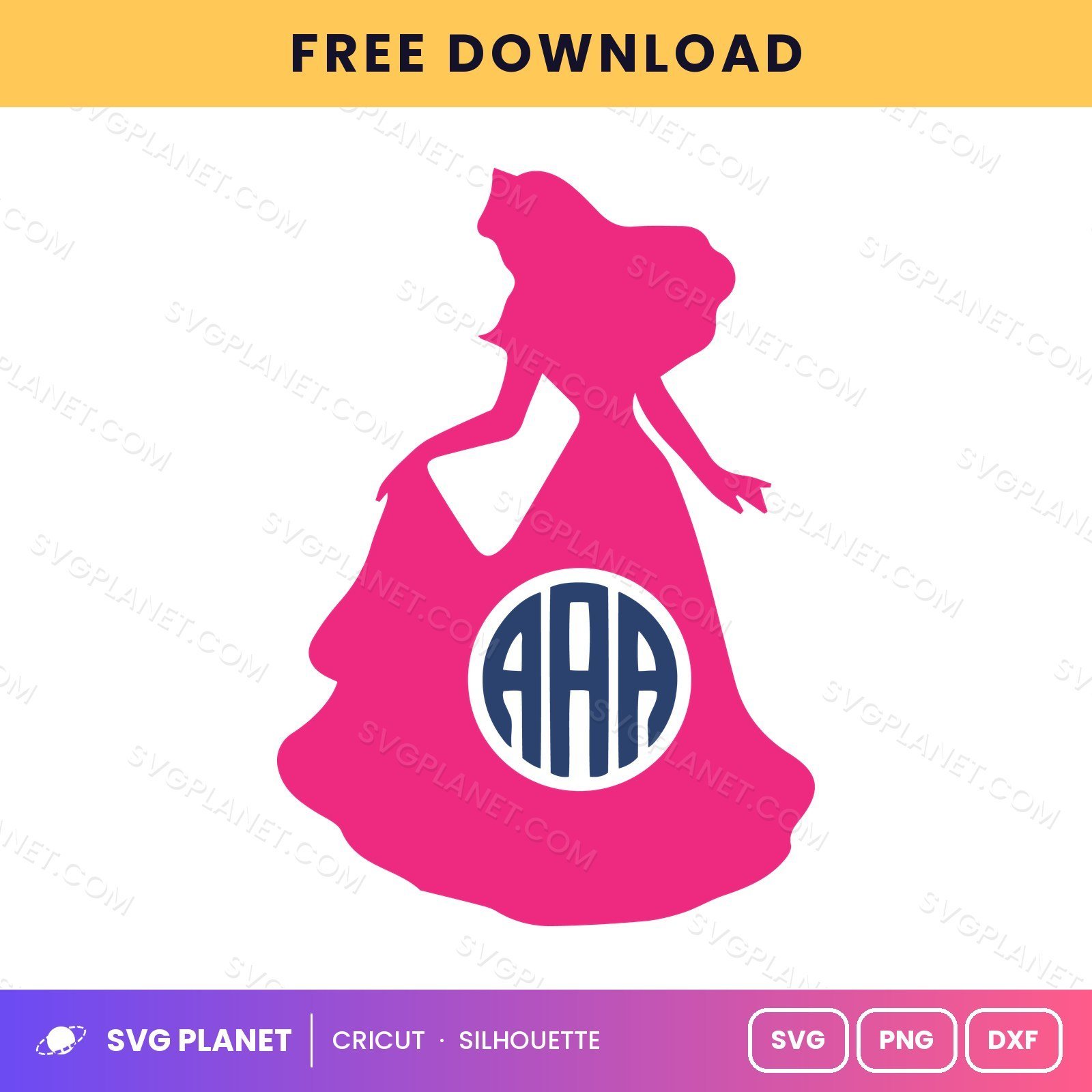 Princess Free SVG PNG DXF - Image 2
