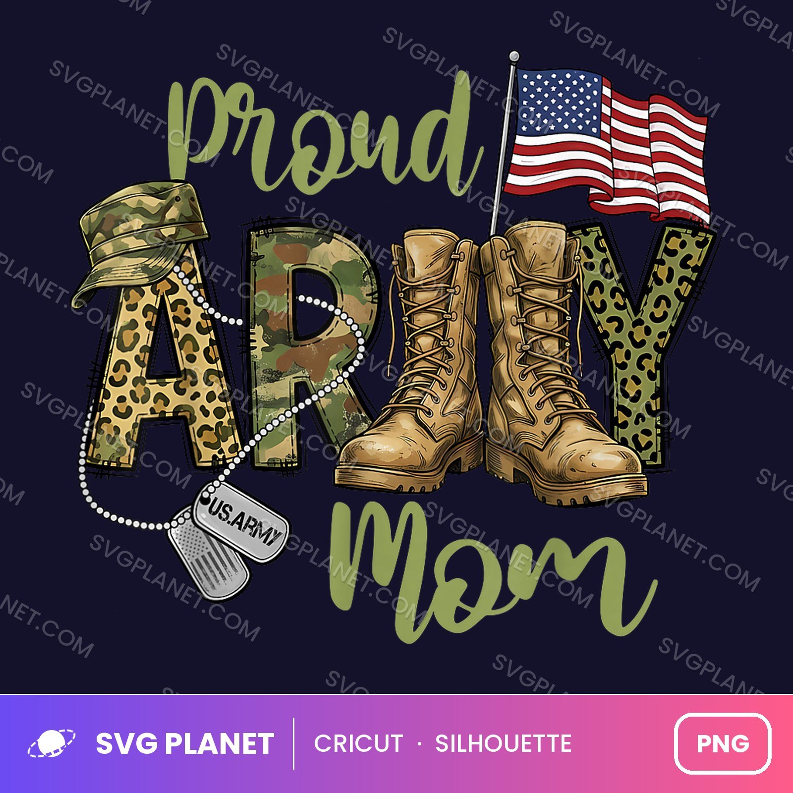 Proud Army Mom Other PNG