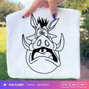 Pumba Funny Face Free SVG PNG DXF