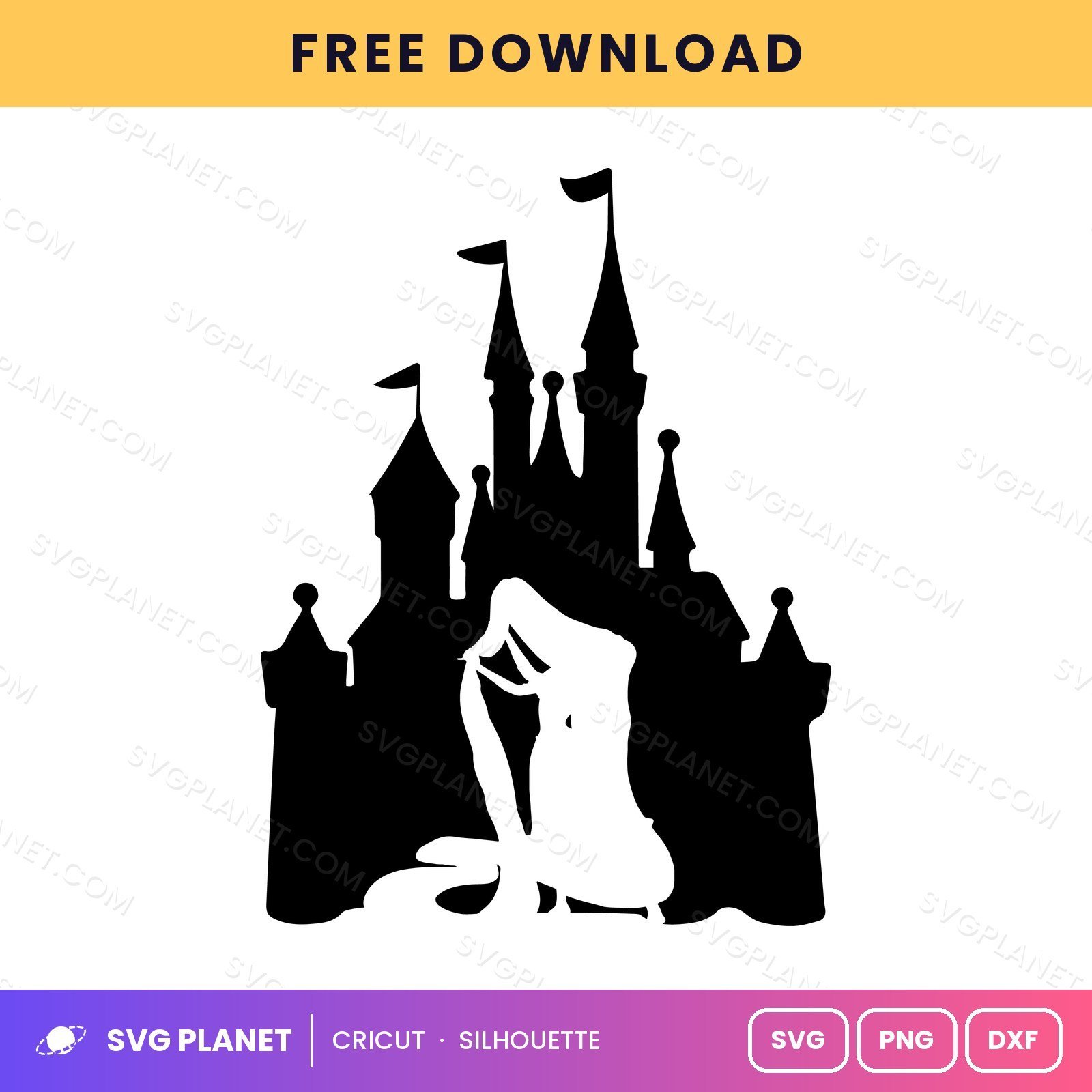 Rapunzel Free SVG PNG DXF - Image 2