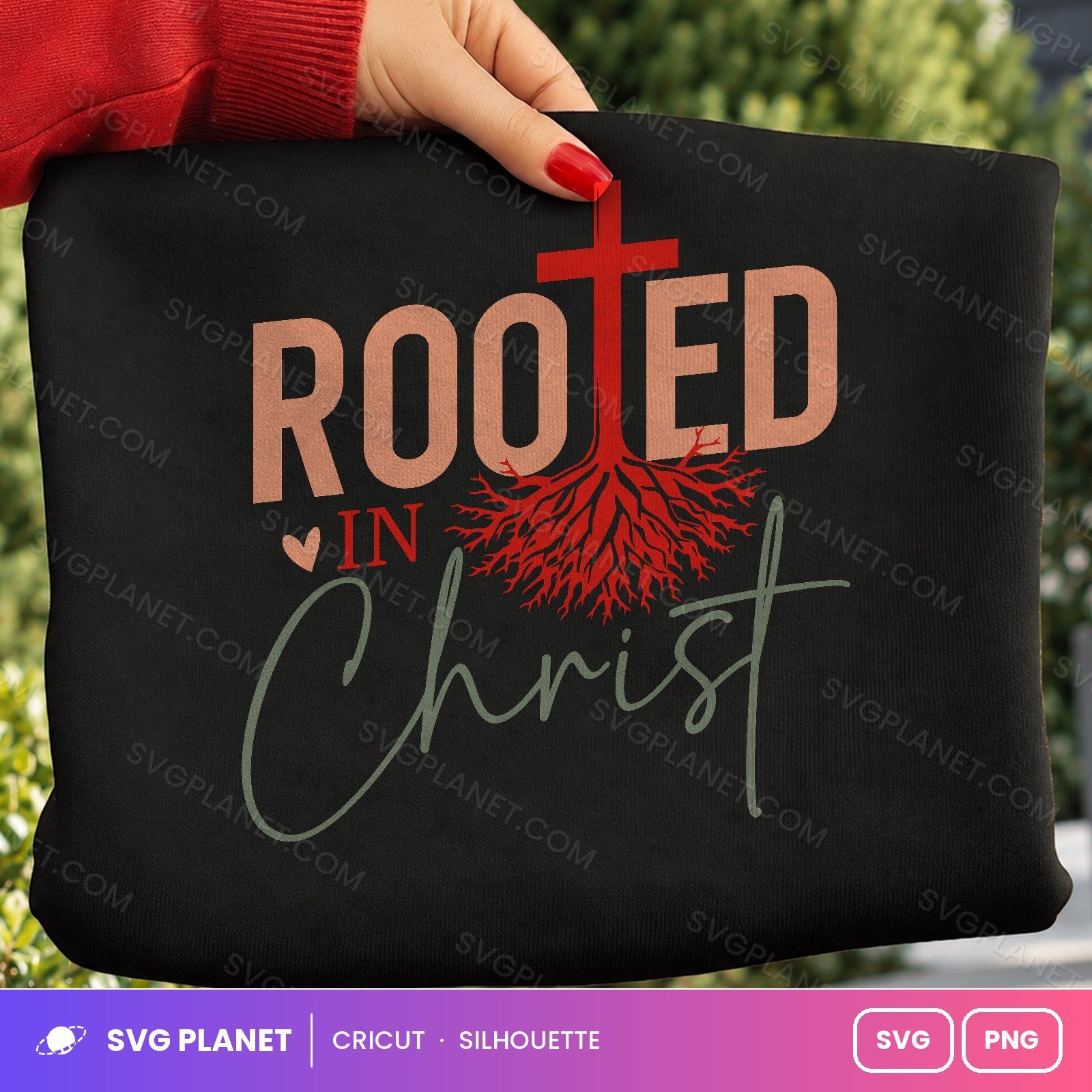 Rooted In Christ SVG - Image 3