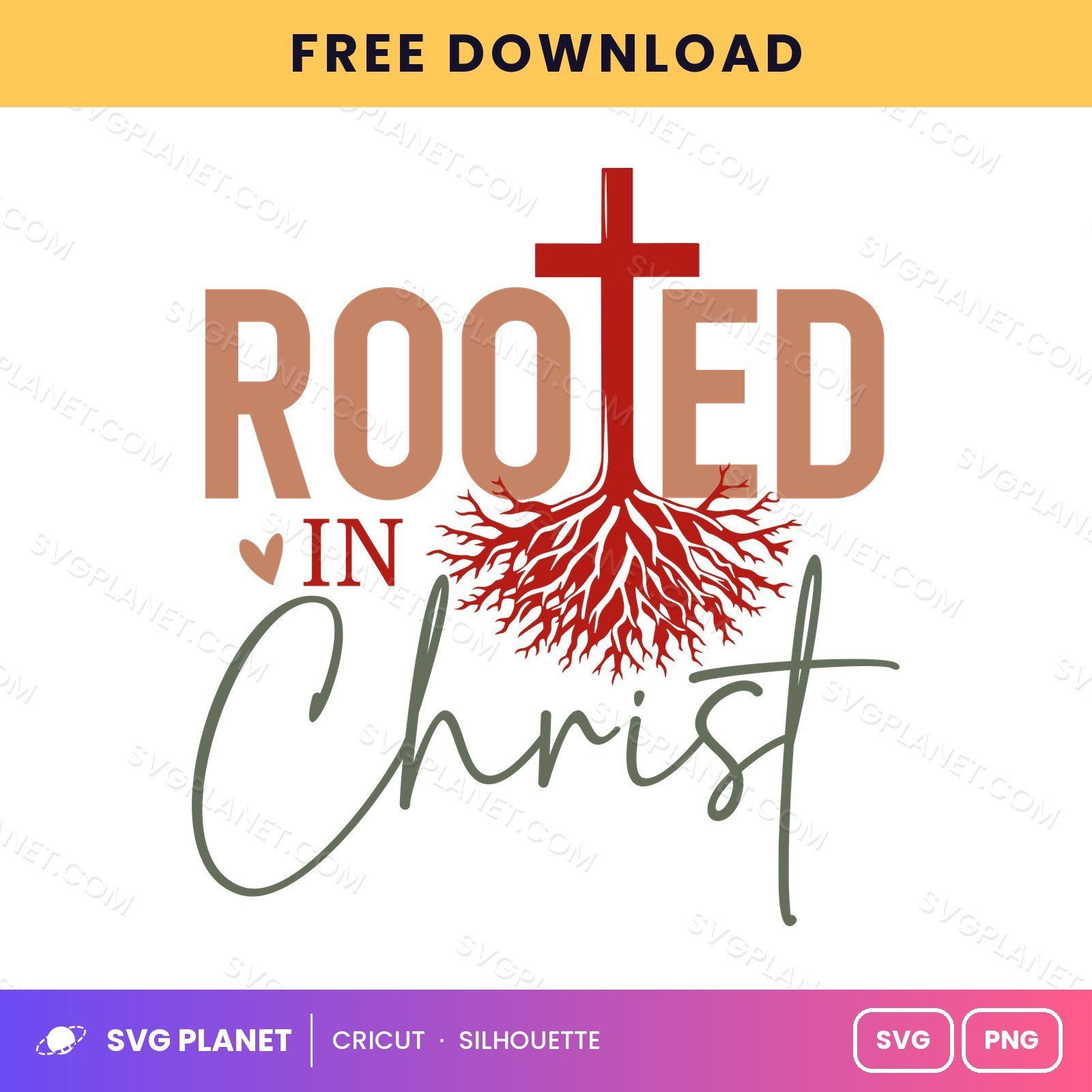 Rooted In Christ SVG