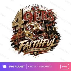 San Francisco 49ers Football Shirt Design, Faithful Game Day Graphic
