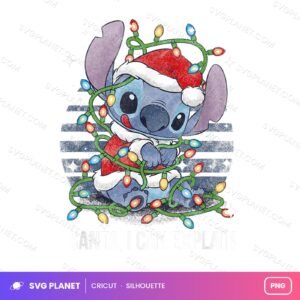 Santa I Can Explain Stitch Lights, Stitch Christmas Artwork, Stitch Sublimation Christmas PNG