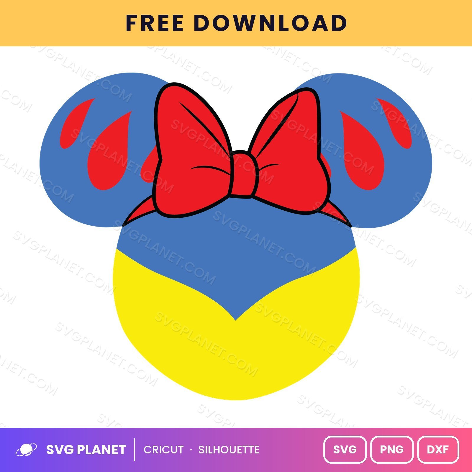 Showwhite Minnie Free SVG PNG DXF - Image 2