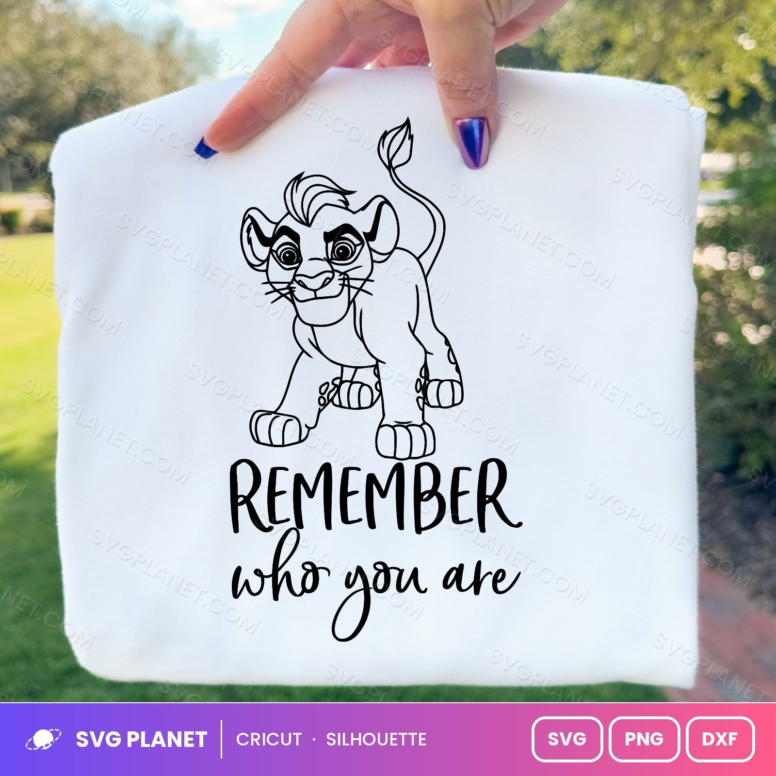 Simba Remember Who You Are Free SVG PNG DXF