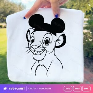 Simba With Ears Free SVG PNG DXF