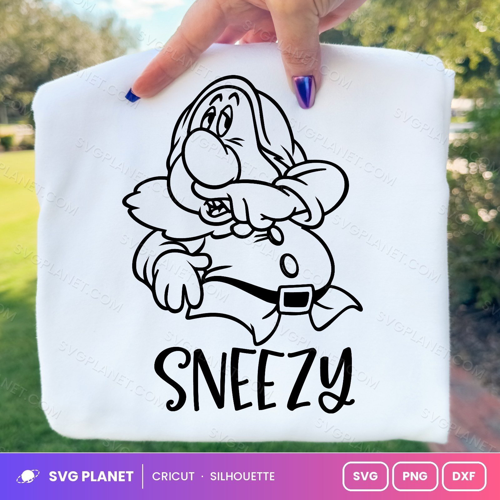 Sneezy Free SVG PNG DXF