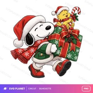 Snoopy And Woodstock Christmas Gift, Snoopy Christmas Artwork, Snoopy Sublimation Christmas PNG