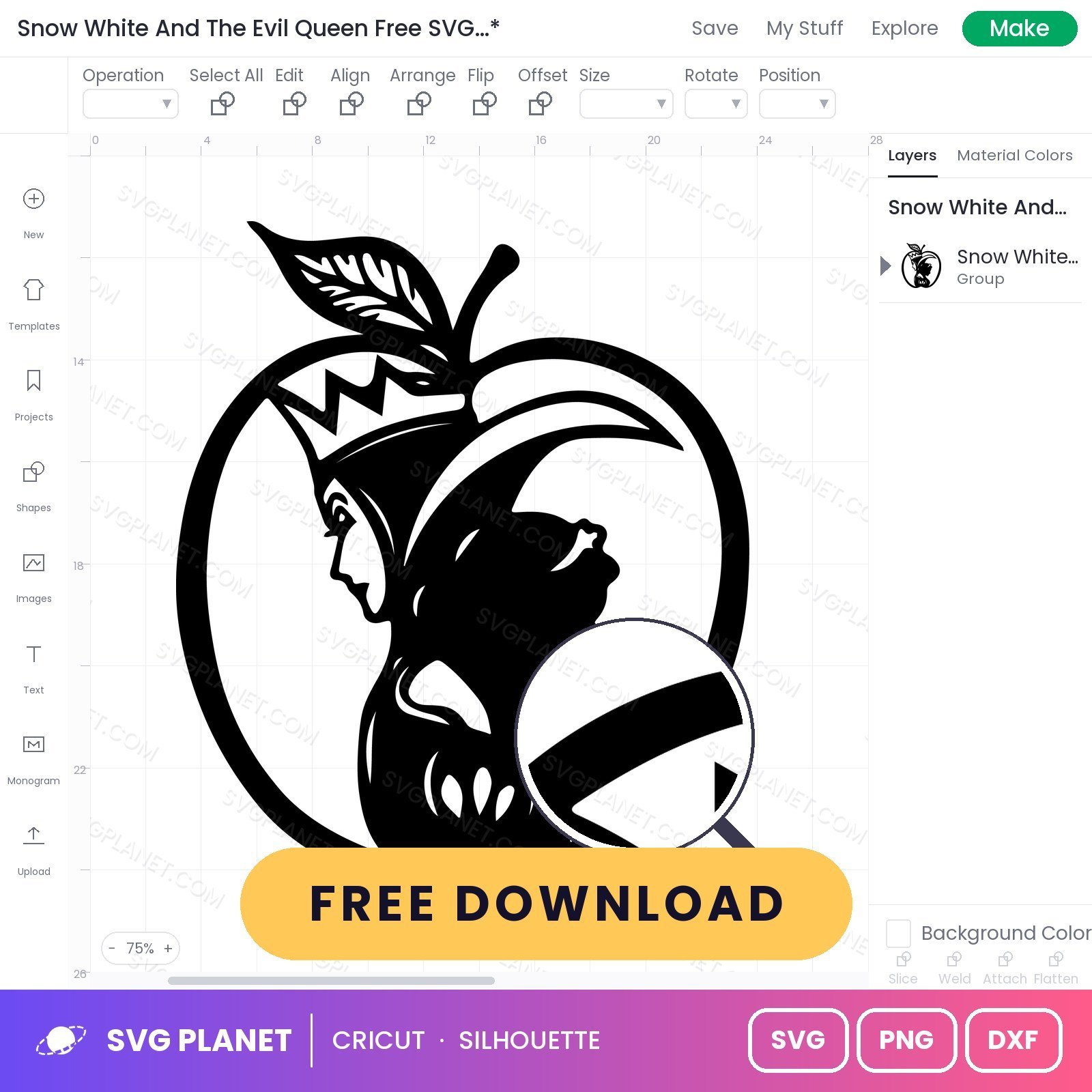 Snow White And The Evil Queen Free SVG PNG DXF - Image 3