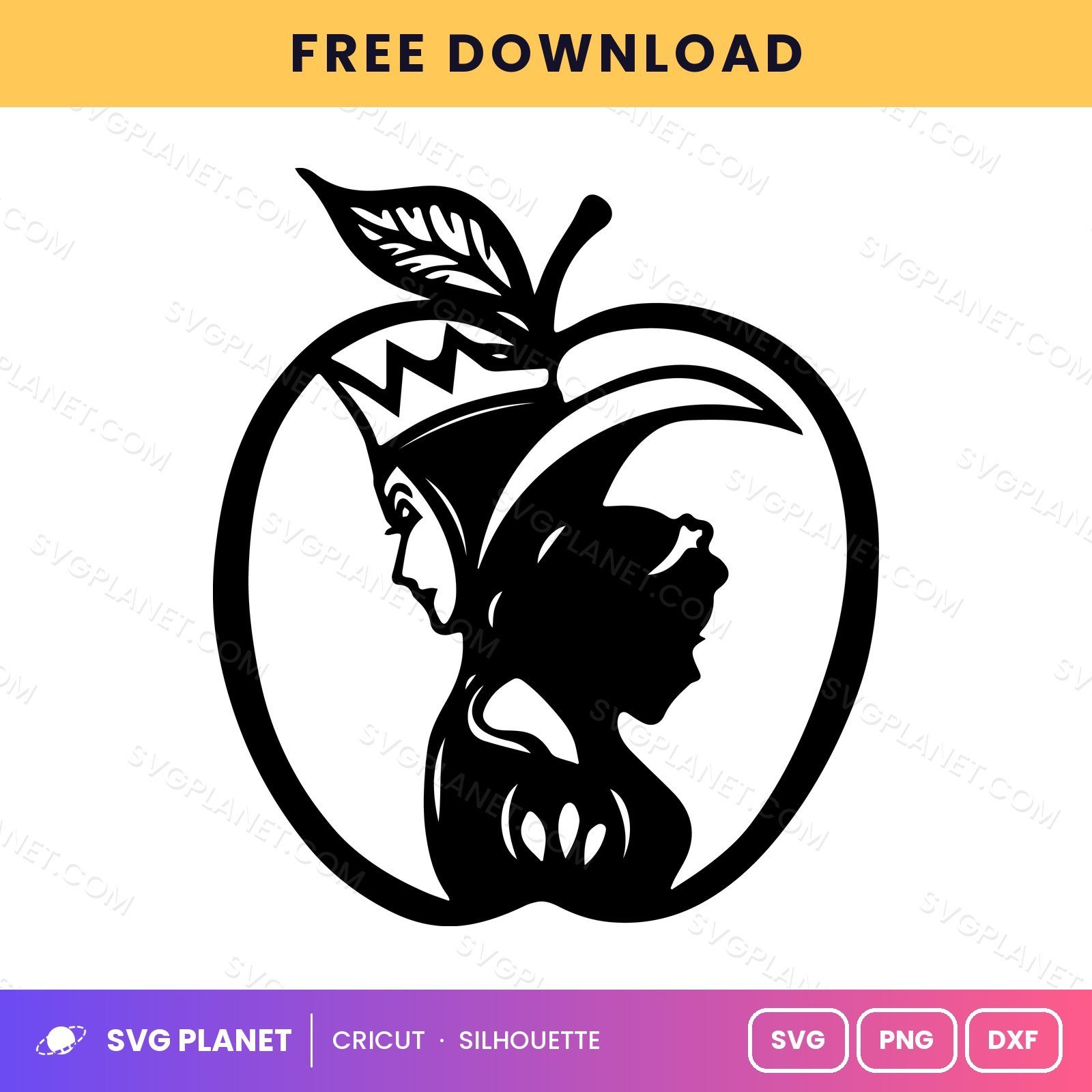 Snow White And The Evil Queen Free SVG PNG DXF - Image 2