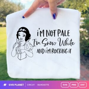 Snow White Im Not Pale Free SVG PNG DXF