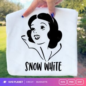 Snow White Silhouette Free SVG PNG DXF