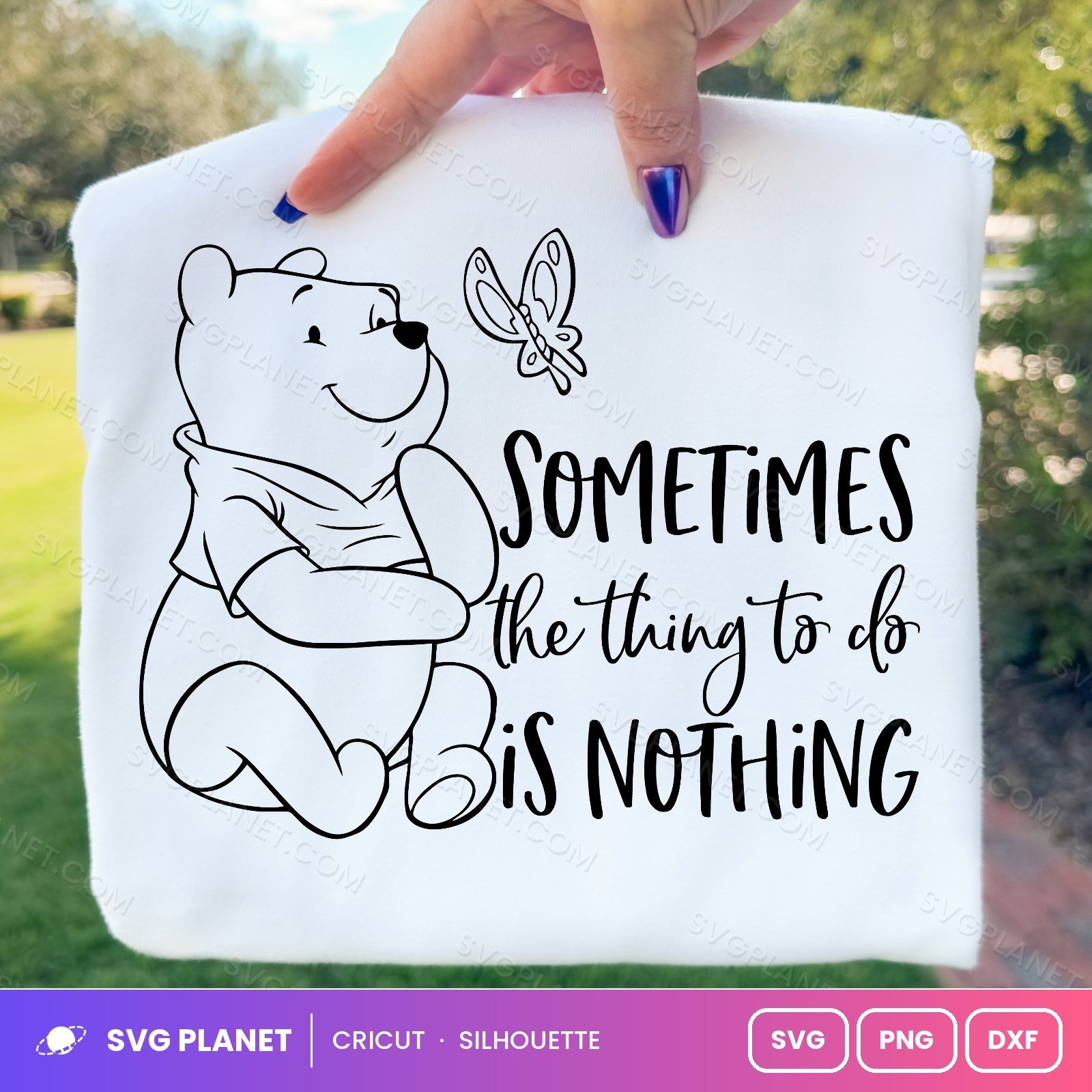 Sometimes The Thing To Do Is Nothing Free SVG PNG DXF