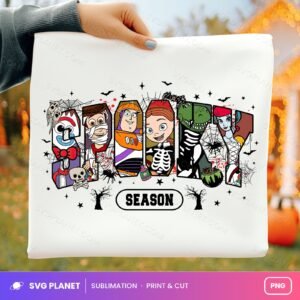 Spooky Season Toy Story Coffin Letters PNG