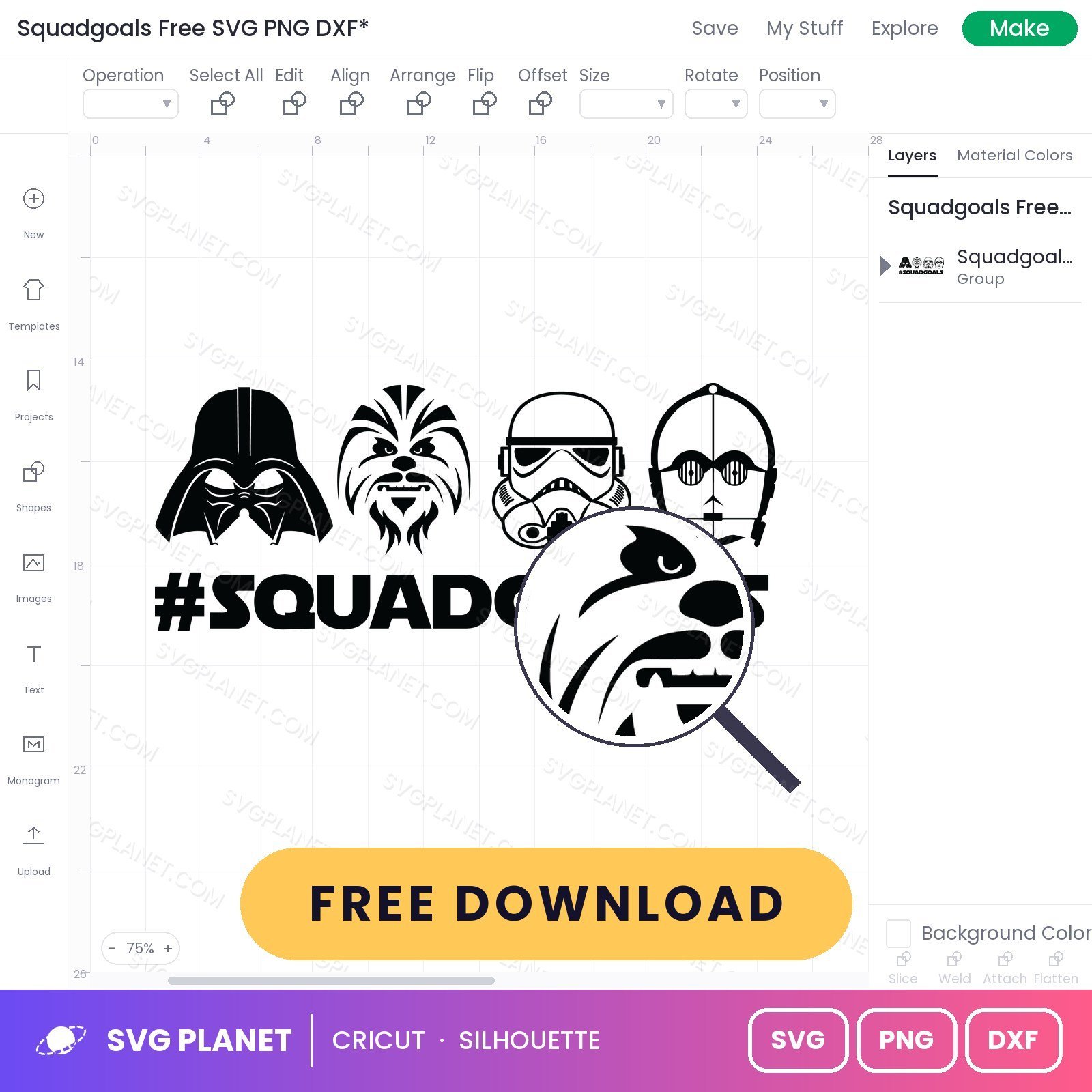 Squadgoals Free SVG PNG DXF - Image 3