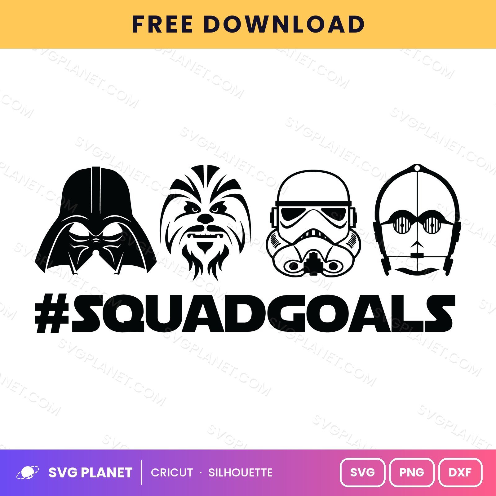 Squadgoals Free SVG PNG DXF - Image 2