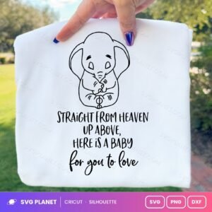 Straight From Heaven Free SVG PNG DXF