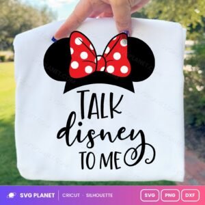 Talk Disney To Me Minnie Free SVG PNG DXF