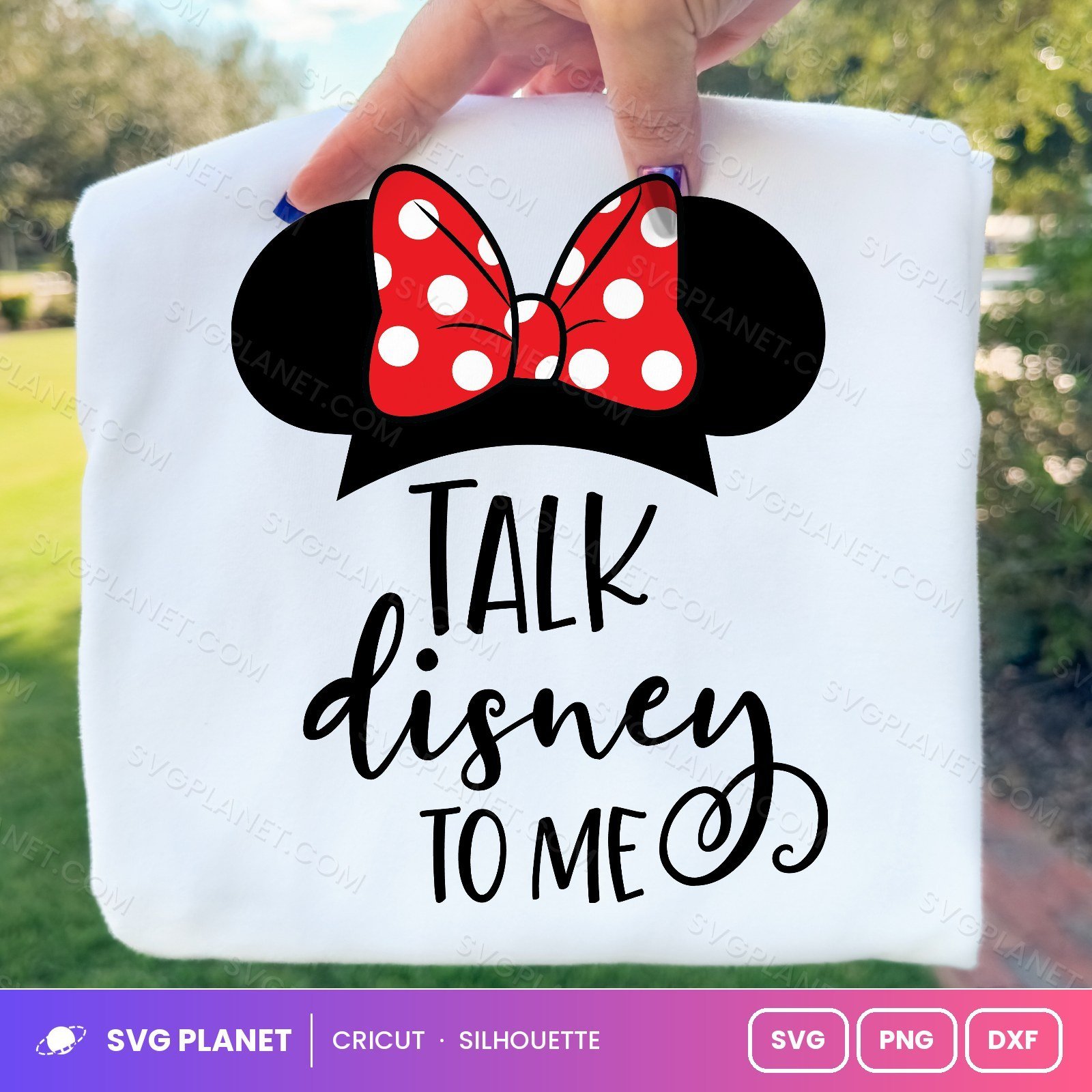 Talk Disney To Me Minnie Free SVG PNG DXF