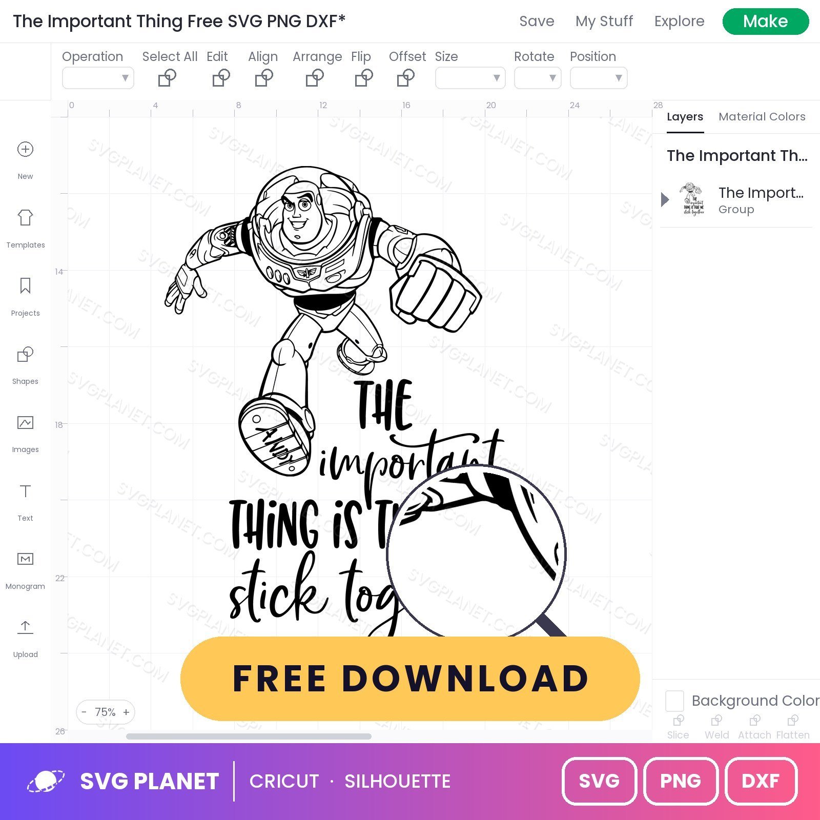The Important Thing Free SVG PNG DXF - Image 3