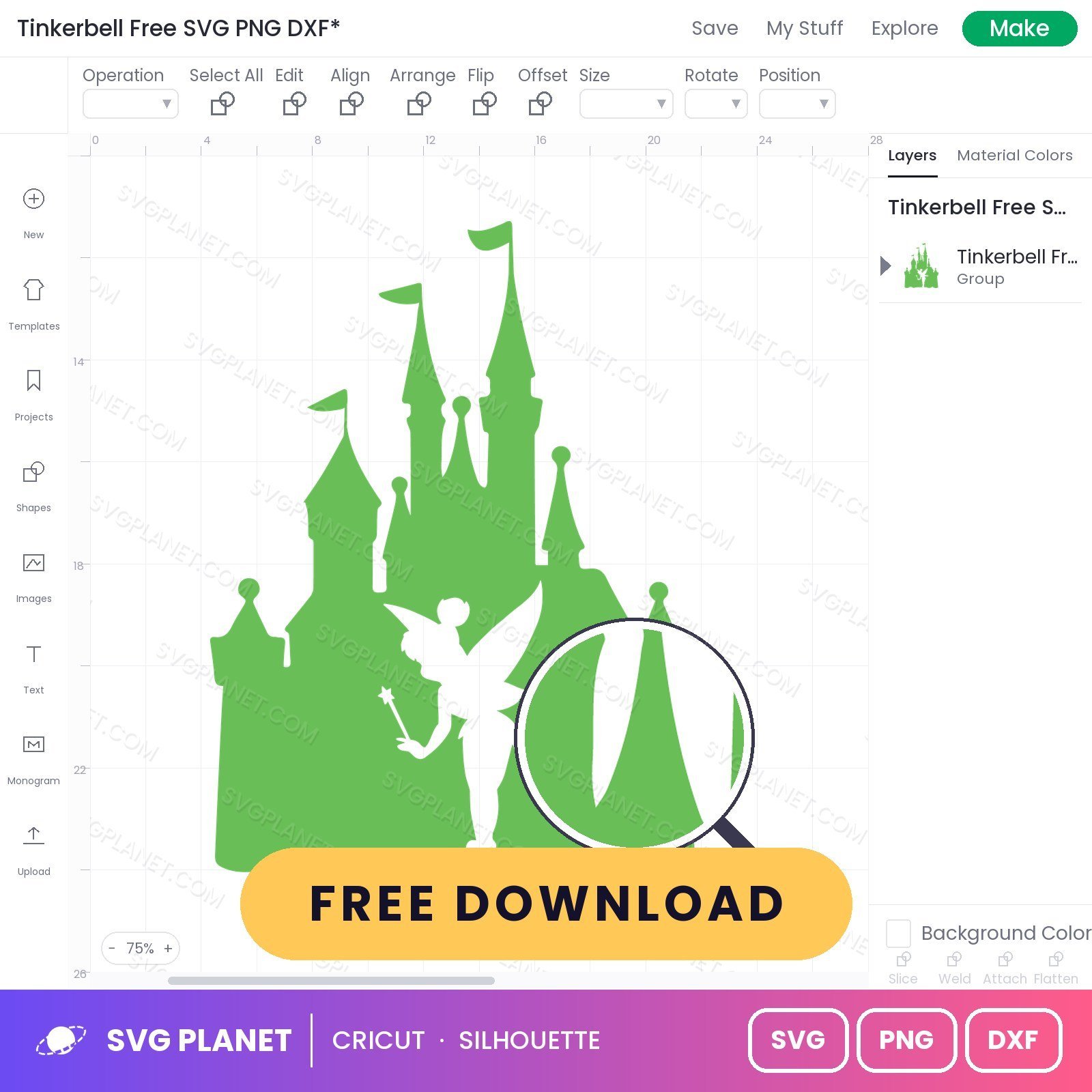 Tinkerbell Free SVG PNG DXF - Image 3