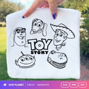 Toy Story 5 Heads Free SVG PNG DXF
