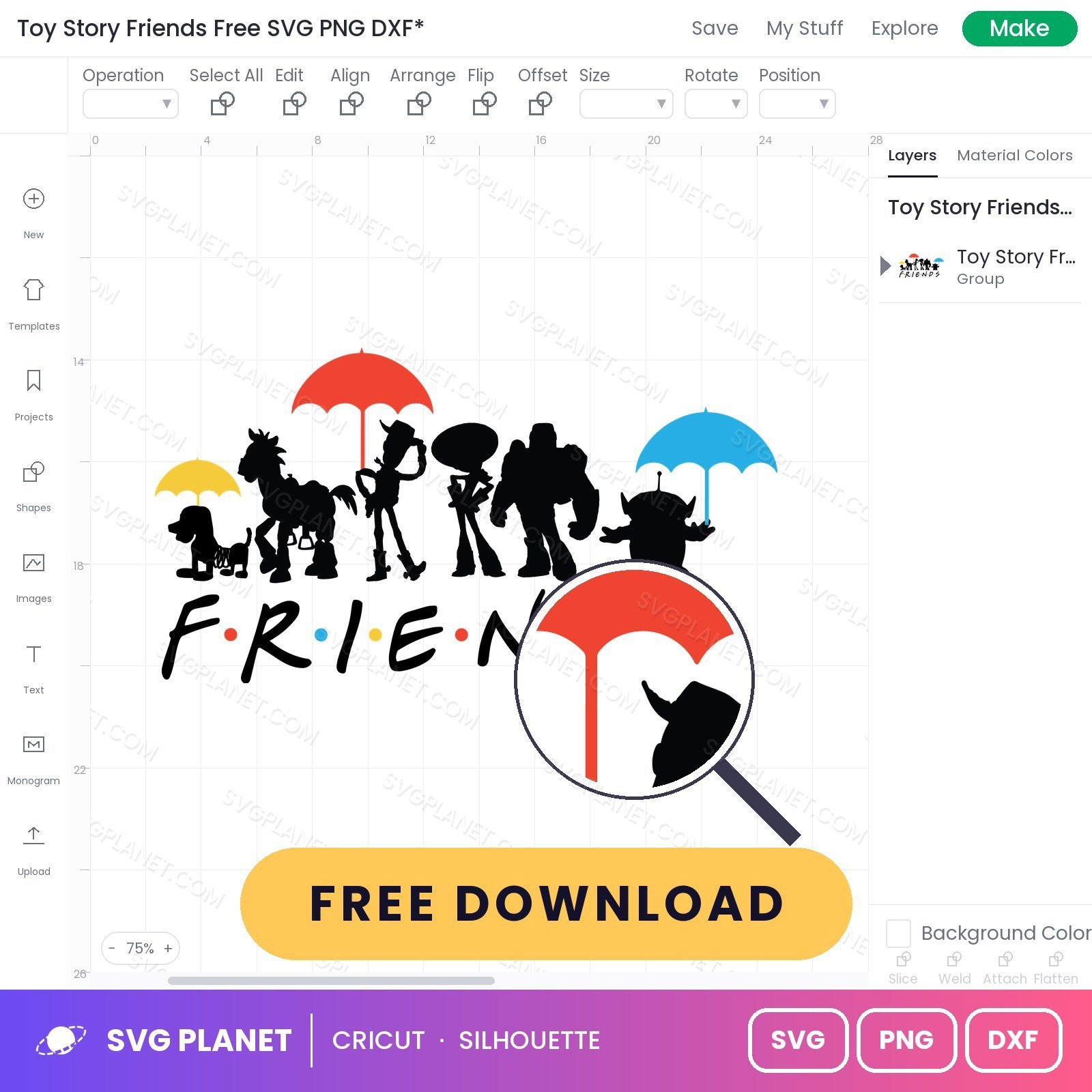 Toy Story Friends Free SVG PNG DXF - Image 3