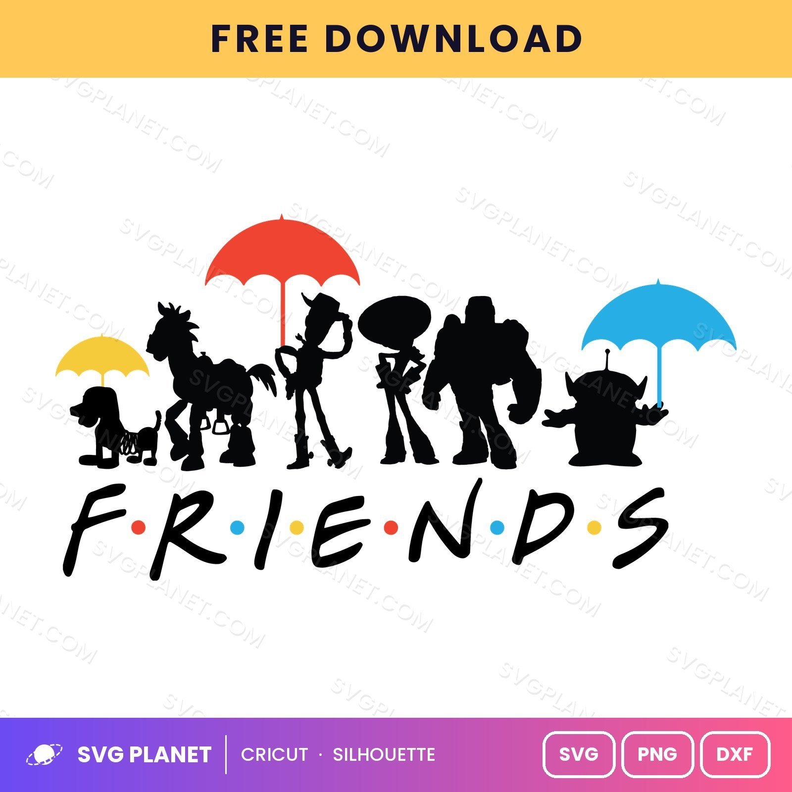 Toy Story Friends Free SVG PNG DXF - Image 2